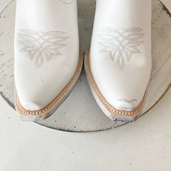 Lane MEGAN MORONEY Smokeshow Womens Cowboy Boots 8.5 White Western Cowgirl Tall - Picture 6 of 11